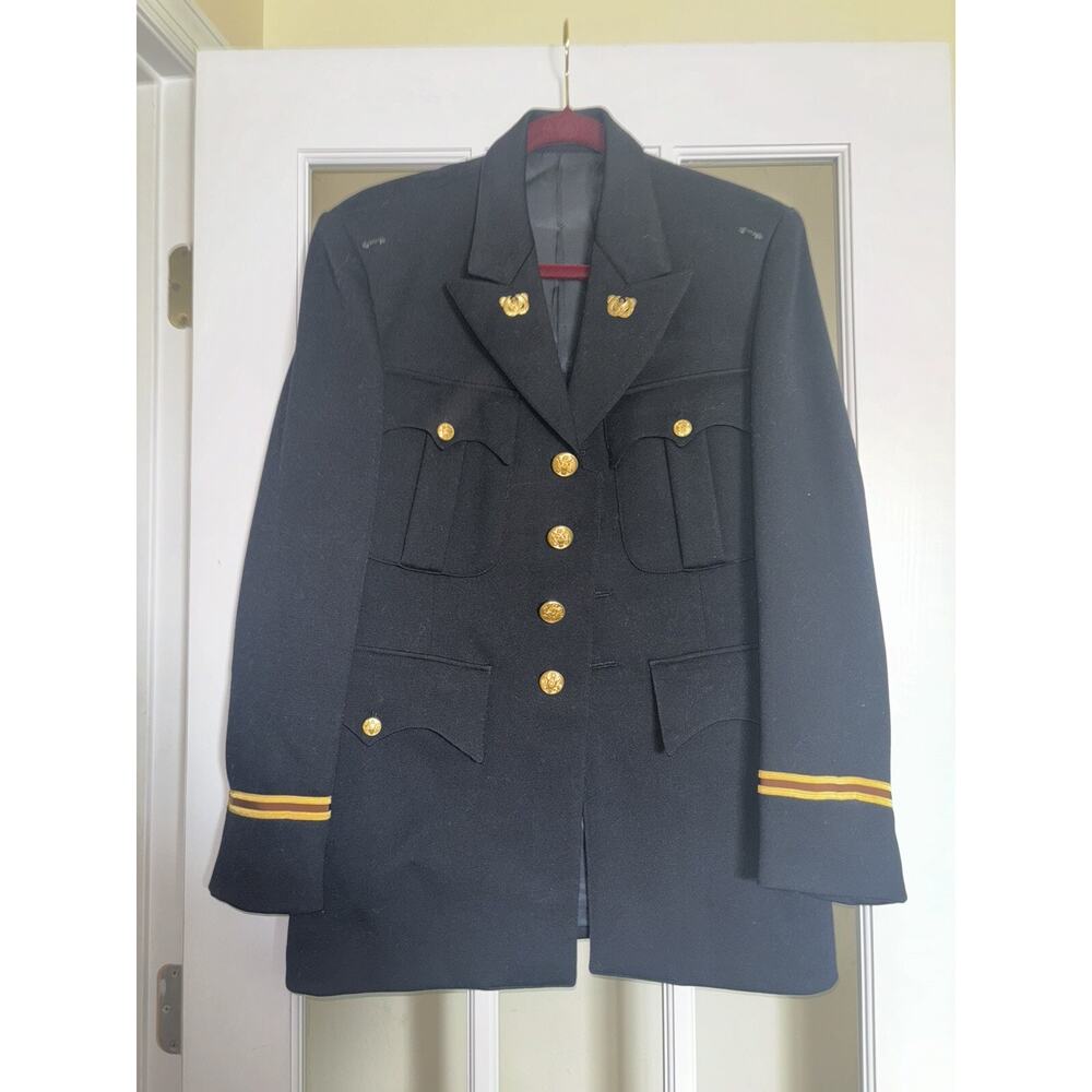 VINTAGE military army blazer gold buttons 1956 navy drummers unknown size